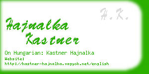 hajnalka kastner business card